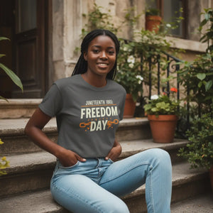 Womens Flowy Rolled Juneteenth Freedom Day - Dipaliz - T-shirts - l