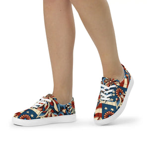 Women’s Lace-up Canvas – Boho Fashion Shoes - Dipaliz - Sneakers