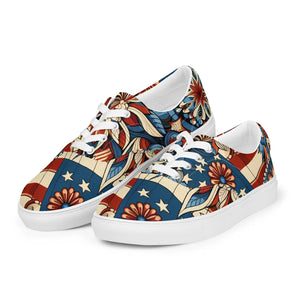 Women’s Lace-up Canvas – Boho Fashion Shoes - Dipaliz - Sneakers
