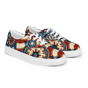 Women’s Lace-up Canvas – Boho Fashion Shoes - Dipaliz - Sneakers