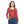 Red Floral Mandala Women’s Long Sleeve V-neck Shirt (aop) - T-shirts - Xs