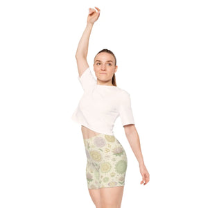 Mandala Pattern Biker Shorts - Performance Yoga - Dipaliz