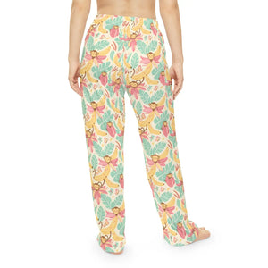 Floral Tropical Banana Monkey Pajama Pants - Dipaliz - Pajamas