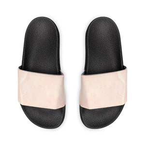 Women’s Pink Marble Removable-strap Sandals, Slide with Interchangeable Strap