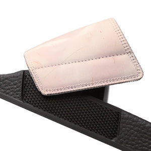 Women’s Pink Marble Removable-strap Sandals, Slide with Interchangeable Strap
