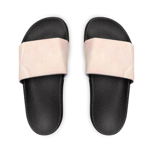 Women’s Pink Marble Removable-strap Sandals, Slide with Interchangeable Strap