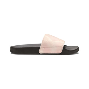 Women’s Pink Marble Removable-strap Sandals, Slide with Interchangeable Strap