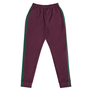 Women’s Plum Jogger Pants with Multicolor Side Stripe | Track Joggers - s