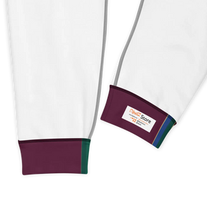 Women’s Plum Jogger Pants with Multicolor Side Stripe | Track Joggers - s
