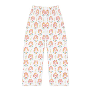 Women’s Rainbow Pajama Pants, Pastel Boho Rainbows Sleepwear - Pajamas