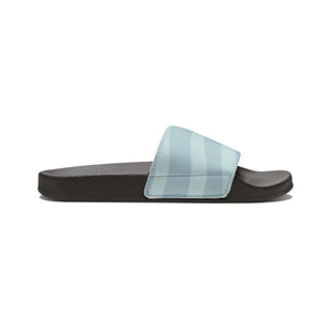 Women’s Removable-strap Sandals – Light Blue Slide with Interchangeable Strap