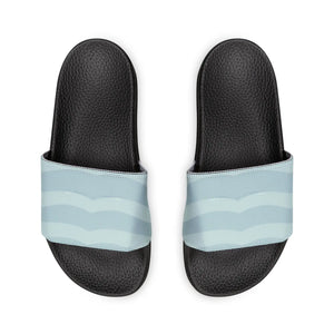 Women’s Removable-strap Sandals – Light Blue Slide with Interchangeable Strap