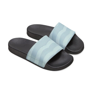 Women’s Removable-strap Sandals – Light Blue Slide with Interchangeable Strap