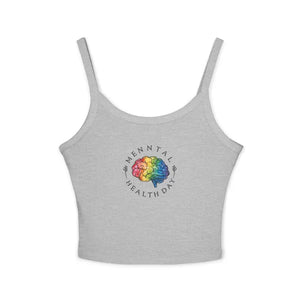 Spaghetti Strap Tank - Airlume Combed Cotton Fitted Design - Dipaliz - Tops