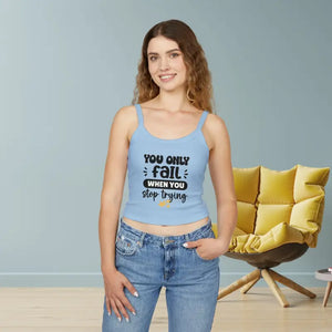 Spaghetti Strap Tank - Ring-spun Cotton Flattering Fit - Dipaliz - Solid Baby Blue Blend / Xs - Tops