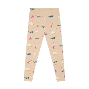 Beach Elements Spandex Leggings - Women’s Fashion - Dipaliz