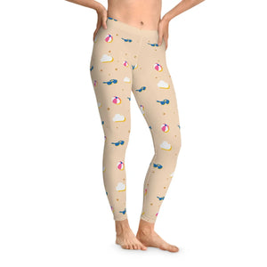 Beach Elements Spandex Leggings - Women’s Fashion - Dipaliz
