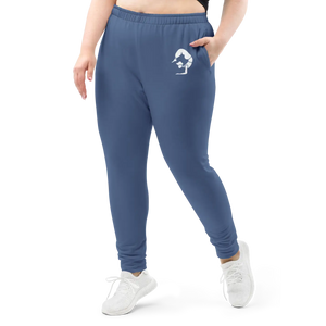 Women’s Steel Blue Jogger Pants with Scorpion Graphic | Athletic Track Joggers - s