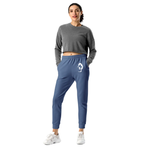 Women’s Steel Blue Jogger Pants with Scorpion Graphic | Athletic Track Joggers - s