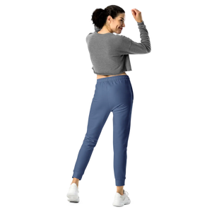 Women’s Steel Blue Jogger Pants with Scorpion Graphic | Athletic Track Joggers - s