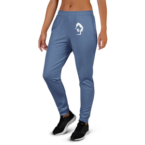 Women’s Steel Blue Jogger Pants with Scorpion Graphic | Athletic Track Joggers - s