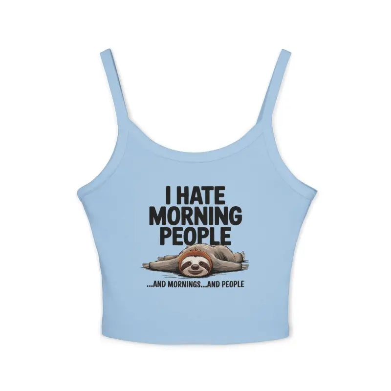 Sloth Lovers’ Airlume Tank: Perfect for Hating Morning People - Tank Top