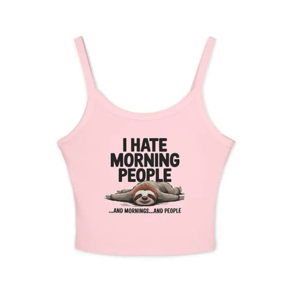 Sloth Lovers’ Airlume Tank: Perfect for Hating Morning People - Tank Top