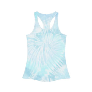 Women’s Tie Dye Racerback Tank Flower Hat Design - Dipaliz - Tops