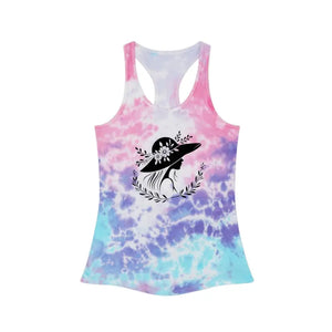 Women’s Tie Dye Racerback Tank Top - Bold Patterns - Dipaliz - Tops
