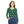 Women’s V-neck Long Sleeve, Green Floral Sunburst All-over Print - T-shirts