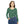 Women’s V-neck Long Sleeve Shirt, Green Swirl All-over Print - T-shirts