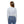 Women’s V-neck Long Sleeve Shirt, Soft Blue Gingham All-over Print - T-shirts - Xs