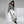 Women’s White Jogger Pants with Black Side Stripes | Athletic Track Joggers - s