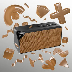 Wood Print Bluetooth Speaker Rich Sound Design - Dipaliz - 4.25’’ x 2.25’’ / Black - Speakers