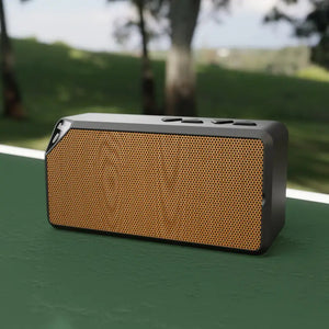 Wood Print Bluetooth Speaker Rich Sound Design - Dipaliz - 4.25’’ x 2.25’’ / Black - Speakers