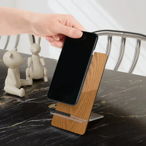 Premium Wooden Print Smartphone Stand - Natural Desktop Holder - Dipaliz - 2.8’’ x 5.9’’ / Glossy - Mobile Phone Stands