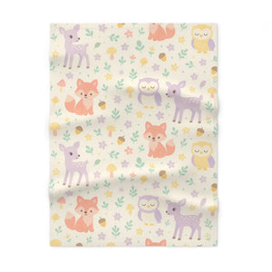 Woodland Friends Baby Blanket – Soft Fleece - Dipaliz - Blankets