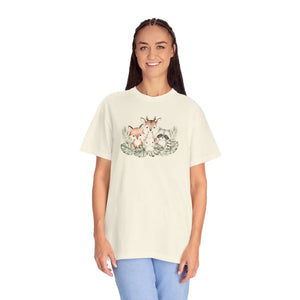 Cute Watercolor Woodland Friends Tee - Cotton - Dipaliz - T-shirts - s