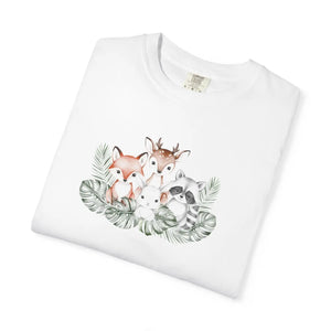 Cute Watercolor Woodland Friends Tee - Cotton - Dipaliz - T-shirts - s