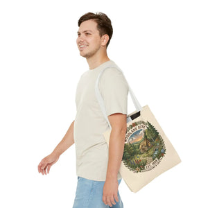 Woodland Retreat Tote Bag, Rustic Cottage Scene Aop Canvas - Bags