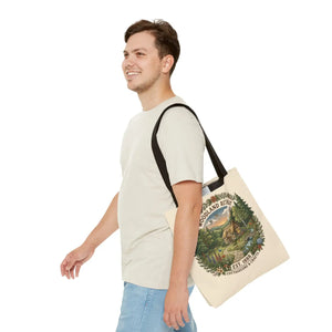 Woodland Retreat Tote Bag, Rustic Cottage Scene Aop Canvas - Bags