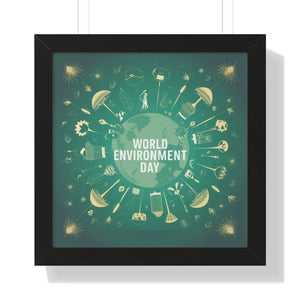 World Environment Day Framed Vertical Poster - Dipaliz - Posters Prints & Visual Artwork