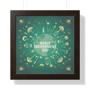 World Environment Day Framed Vertical Poster - Dipaliz - Posters Prints & Visual Artwork