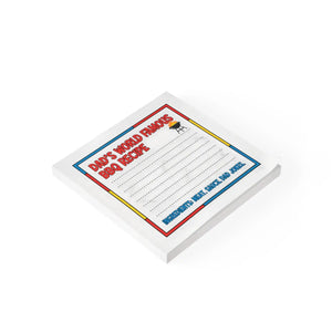 World Famous Bbq Recipe Sticky Note Pad - Dipaliz - Notes