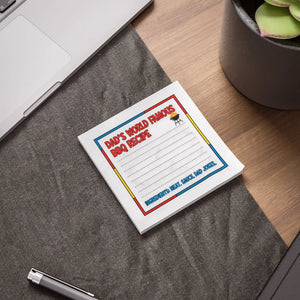 World Famous Bbq Recipe Sticky Note Pad - Dipaliz - Notes