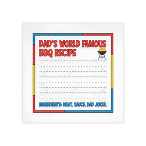 World Famous Bbq Recipe Sticky Note Pad - Dipaliz - Notes