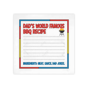 World Famous Bbq Recipe Sticky Note Pad - Dipaliz - Notes
