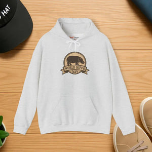 World Hippo Day Ultra Comfy Cloud Hoodie - Dipaliz - s / Ash - Hoodies