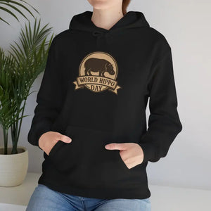 World Hippo Day Ultra Comfy Cloud Hoodie - Dipaliz - Hoodies