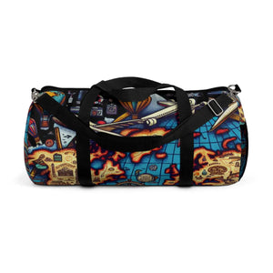 World Map Duffel Bag - Polyester Oxford Canvas - Dipaliz - Bags